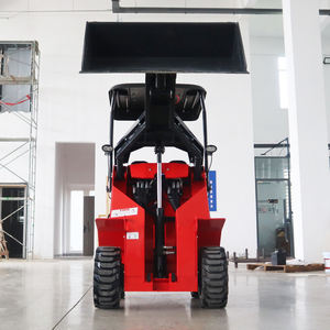 무료 배송 휠 미니 로더 컴팩트 유로 5 CE EPA 유압 미니 스키드 스티어 로더 4륜 구동 소형 디젤 스키드 로더 - Product Image 5