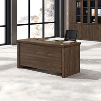 GENOVA Table de bureau de luxe Nouveau mobilier moderne pour bureau à domicile Bureau du personnel avec fonction extensible Bureau d'ordinateur MFC en bois