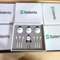 Coffret cadeau accessoire golf luxe personnalisé homme, kit golf logo brodé sur mesure pour fête des pères, anniversaire et cade