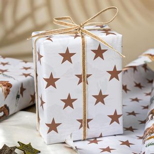 Papier cadeau réversible Homeral Cowboy 17 pouces x 16,5 pieds, motif cheval de rodéo et étoiles, pour garçons - Product Image 5