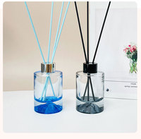 Flacon en verre cylindrique de 100 ml pour parfum cosmétique aromathérapeutique sans flamme, scellé au bouchon, couleur personnalisée, sur mesure, 100 pièces