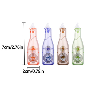 Juego de cintas correctoras estilo bolígrafo blanco de venta directa de fábrica-4 piezas de papelería colorida para estudiantes con diseño de hielo - Product Image 5