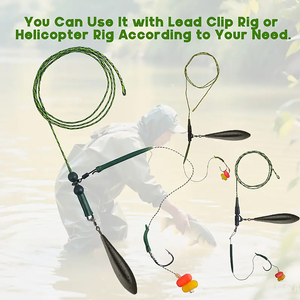 Plombs de pêche à la <span class=keywords><strong>carpe</strong></span> européens, profilés, avec revêtement camouflage, lestes de distance avec rotation à 360° °   Rouleau pivotant 40g-120g - Product Image 5
