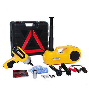 12V <b>Car</b> Repair Tools Portable 5T Set Quick Lifting Auto Tire Wrench <b>Inflation</b> Pump Kit - Product Image 4