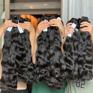 Soft Raw Vietnamese Burmese Hair Unprocessed Virgin Natural Straight Wavy Hair Vendor Vietnamese Cuticle Aligned Raw Human Hair