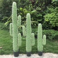 Ornement d'intérieur/extérieur Minmei Pavilion, cactus scandinave, en plastique, une seule pièce, plantes tropicales, arbustes, arbres, intérieur