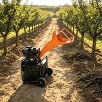 Broyeur de bois mobile léger, poids net 52 kg, facile à déplacer dans la ferme et le jardin