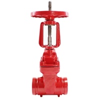 Vanne de décharge d'incendie rainurée à peinture rouge, en fonte/fer ductile/laiton, 4, 6, 8 pouces, à prix avantageux