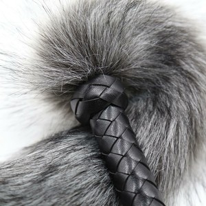 Scatola personalizzata gratuita manico in pelle di volpe coda di pelliccia frusta culo sculacciata Paddle Bondage Flogger <span class=keywords><strong>Bdsm</strong></span> schiavo giocattolo erotico - Product Image 5