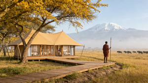 Carpa de Lujo Semipermanente Tipo Safari, Impermeable, Resistente al Fuego, para Glamping y Resorts, con Ventanas - Product Image 6