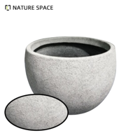 Harga Grosir Pabrik Pot Bunga Fiberglass Bulat Besar Tahan Lama Ramah Lingkungan untuk Dalam dan Luar Ruangan Desain Minimalis untuk Rumah dan Taman