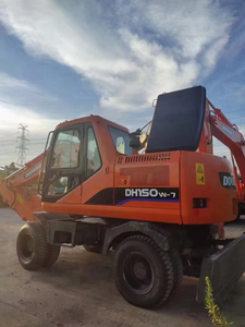 Excavatrice Doosan DH150W-7 d'occasion à faible nombre d'heures de travail, excavatrice hydraulique sur roues Doosan DH150W-7 en vente - Product Image 5