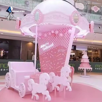 Statue de bonbon de Noël religieuse personnalisée en forme d'ours en peluche - Résistante aux UV, extérieure, fantaisie, avec base en forme de canne à sucre et de neige pour centres commerciaux