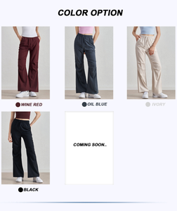 Custom Logo <strong>Women's</strong> Wide Leg Drawstring High Waist <strong>Trousers</strong> <strong>Comfy</strong> <strong>Work</strong> Yoga Pants Outdoor Sports Yoga Pants for <strong>Women</strong> - Product Image 6