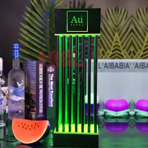 Desain Baru 2021 Disesuaikan Akrilik Vodka LED Botol Glorifier Tampilan Lampu Berdiri untuk Klub Malam Promosi Bar Lounge