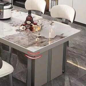 <span class=keywords><strong>Isola</strong></span> da <span class=keywords><strong>Cucina</strong></span> Piccola di Alta Qualità dal Design Moderno, Estensibile <span class=keywords><strong>e</strong></span> Bianca <span class=keywords><strong>con</strong></span> Piano Cottura - Product Image 2