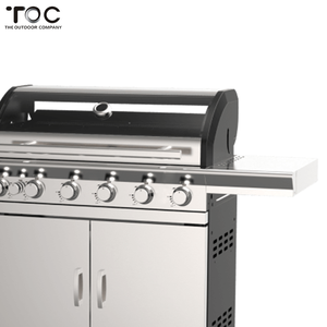 High Quality Stainless Steel Movable Outdoor Kitchen Garden Use <strong>6</strong> <strong>Burner</strong> <strong>Gas</strong> <strong>Bbq</strong> Grill With Side <strong>Burners</strong> - Product Image 2