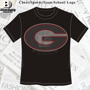 Top Selling Chiefs Lady Iron-On <strong>Rhinestone</strong> Shirts Design Custom Logo <strong>Rhinestone</strong> Sheets for Clothing - Product Image 2