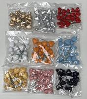 20 pièces/sac, tailles mixtes 2, 2,5, 3, 4 cm, boules artificielles or, argent, rose, bleu, décoration de gâteau d'anniversaire, fournitures de décoration de gâteau