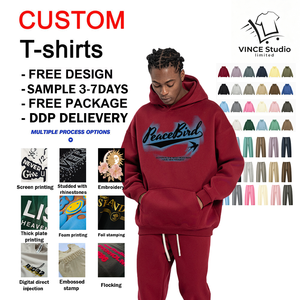 Sudadera con capucha de algodón grueso de alta calidad OEM con logotipo personalizado, fabricante mayorista, sudaderas para hombre en varios colores - Product Image 1