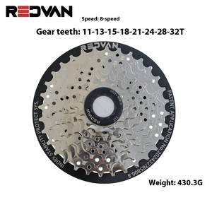 Protège-chaîne de vélo de montagne Redvan 8-10 vitesses avec roue libre en acier finition chromée, couvercle de cassette de protection durable, pièces de vélo - Product Image 5