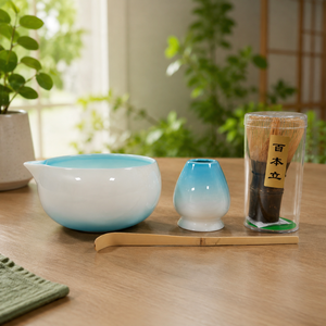 Ensemble de <span class=keywords><strong>matcha</strong></span> en céramique bleu dégradé de luxe, kit personnalisé, ensemble cadeau de <span class=keywords><strong>matcha</strong></span> pour les vendeurs en ligne - Product Image 6