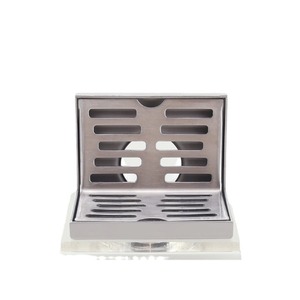 OEM 304 Stainless Steel Thickened L-Shaped Floor Drain Modern Simple for Outdoor Terrace Balcony Bathroom Accessories - Product Image 1