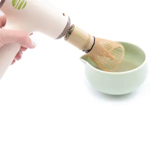 Bambus Enjoy Authentic Matcha Whisk Bamboo Chasen 100 Prongs Simply Electric Bamboo Green Tea Whisk