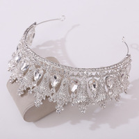 Rosa Bessie couronne de diadème de mariage diadème de princesse en cristal coiffe de bal pour filles