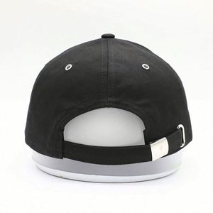 Meidiney BSCI Manufacture Custom 6 Panel Mens <b>Plain</b> Black Embroidery Logo Baseball <b>Caps</b> - Product Image 5