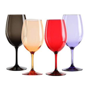 100% Tritan lavabile in lavastoviglie infrangibile calice da sposa in plastica trasparente da vino rosso per matrimonio - Product Image 2