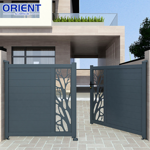 Puerta de Jardín Exterior de Aleación de Aluminio Postmoderna Premium con Diseño de Paneles, Resistente al Fuego y al Agua - Product Image 5