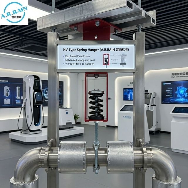 60-100KG Soundproofing Spring Vibration Isolator - Durable Galvanized Steel Hanging Dampener for Industrial Ventilation