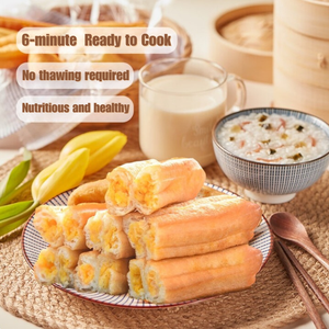 Youtiao Pre-frito al por Mayor, Palitos de Masa Frita Congelados y Precocidos Rellenos de Huevo, Crujientes Chinos para el Desayuno - Product Image 2