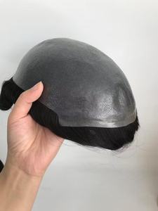 Tupé de Cabello Humano 100% <span class=keywords><strong>Gris</strong></span> Plateado 1b50 Más Vendido, Duradero, de 6 Pulgadas, con Línea de Cabello Natural Invisible, Tupé de Piel Súper Delgada para <span class=keywords><strong>Hombre</strong></span> - Product Image 3
