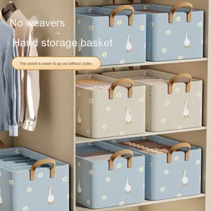 Foldable Fabric Clothes Organizer Storage <b>Box</b> with Steel Frame Rectangular Pant <b>Hamper</b> for Closet Dorm Room - Product Image 3