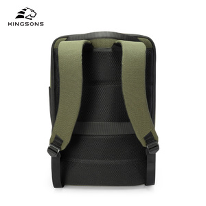 Kingsons Men's <b>Laptop</b> <b>Backpack</b> Water Resistant Solid Color Business Shoulder Bag For Everyday Use - Product Image 4