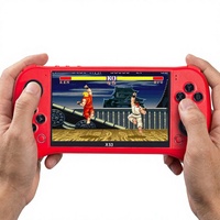 Console de jeu portable rétro X53, écran IPS 5,1 pouces 800x480, alimentation filaire, sans batterie au lithium