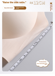 Soutien-gorge push-up pour femmes grandes tailles, bande en gel anti-affaissement, soutien doux, sans couture, sans armatures, M-6XL, 4 couleurs - Product Image 4