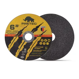 PRETEC 6 "150mm disco corte roda rodas corte abrasivo pedra ferro corte disco