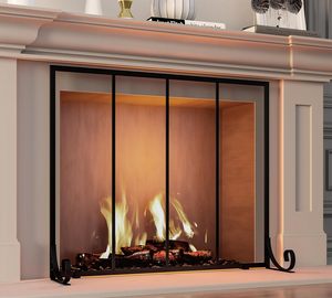 Garde-étincelle à panneau plat en métal forgé couverture de porte maille Fire Place clôture de sécurité Safe Spark Guard protecteur écran de <span class=keywords><strong>cheminée</strong></span> - Product Image 2