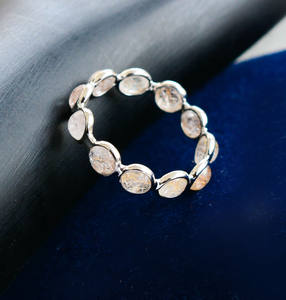 Anillo de Cuarzo Rutilado Dorado Natural Divine Strands con Plata de Ley 925, Anillo de Estilo Lujoso - Product Image 3