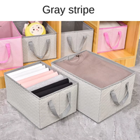 Boîte de rangement de placard avec logo personnalisé Boîte de rangement pliable pour vêtements Boîte de rangement pliable avec poignée Organisateur Tiroir Conteneur
