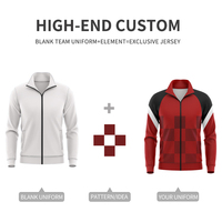 Survêtements de Sport d'Hiver Noirs Zippés avec Logo Personnalisé par Sublimation ou Broderie, Collection Designer pour Hommes Wx25702