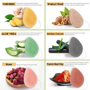 Label pribadi 100% arang aktif alami Jepang spons Konjac bola pembersih wajah organik - Product Image 2