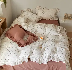 China Supplier Home Textiles 100% Cotton Bed sheet Comforter Sets Quilt Bedding Set Duvet Cover