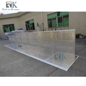 Barricadas Plegables de Aluminio Plateado y Negro RK de Montaje Rápido, Sistema de Bloqueo, Marco con Recubrimiento en Polvo para Festivales al Aire Libre - Product Image 3