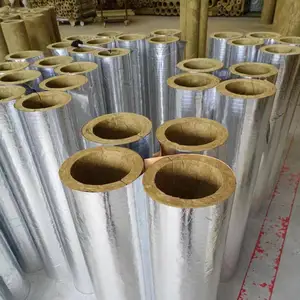 Free Sample Fast Delivery Rock Wool Pipe Insulation Fireproof Rock Wool Pipe