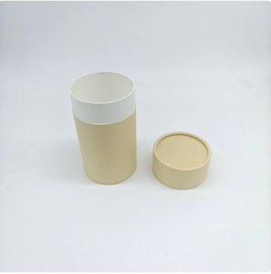 Caja de Regalo Cosmética de Lujo con Impresión Personalizada, Empaque Cilíndrico para Alimentos, Té, Café, Velas, Tubo de Papel Negro, Tubo de Cartón Kraft - Product Image 2
