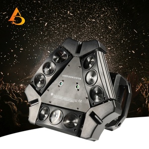 Produits tendances : Super Cyclone 9 Yeux LED Spider Beam Light RGBW, Lumières de scène Disco Spider - Product Image 1
